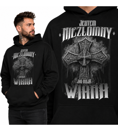 Bluza Chrześcijańska z kapturem Niezłomny